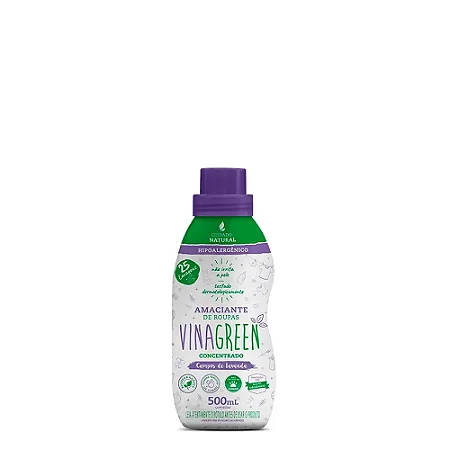 Vinagreen Amaciante de Roupas Campos de Lavanda Concentrado 500ml