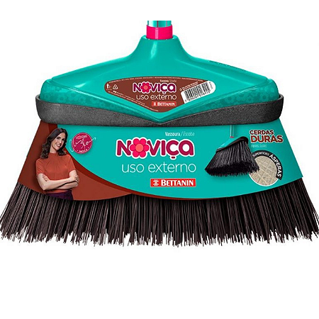 Vassoura Uso Externo Cerdas Firmes Noviça Bettanin