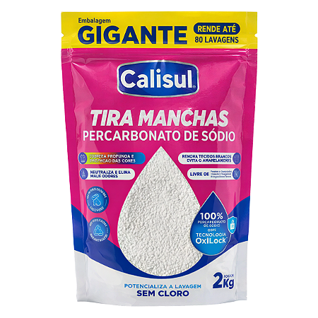 Percarbonato de Sódio 100% Puro Original Calisul 2Kg