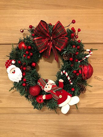 Guirlanda Natal Decorada 35cm