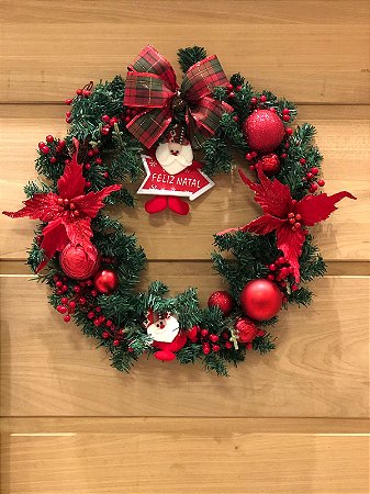 Guirlanda para Natal Decorada 60cm