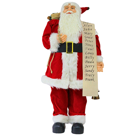 Enfeite Papai Noel Vermelho 90cm