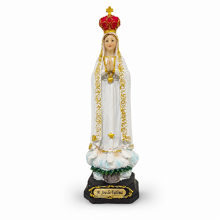 Imagem Nossa Senhora de Fátima 21cm para Oratório Altar