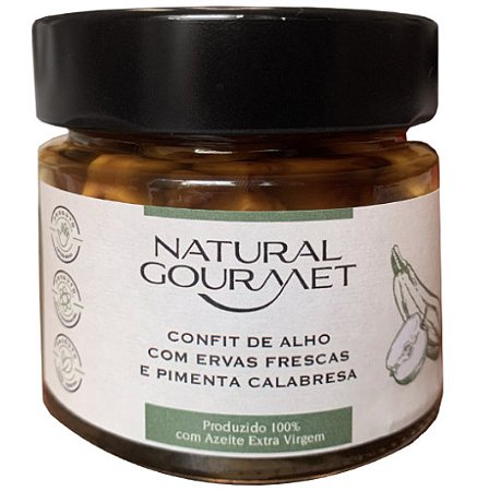 Alho Confit com Ervas Frescas e Pimenta Calabresa