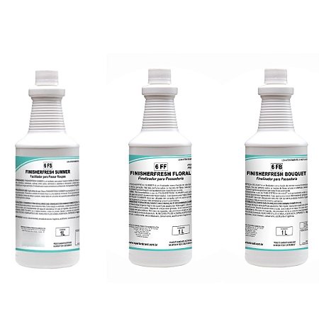 Kit 1 Finisherfresh Floral 1l+ 1 Finisherfresh Bouquet Spartan 1l +Finisherfresh  Summer 1 l