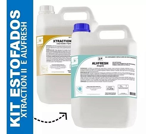 Kit 1 Xtraction Ll 5l + 1 Alvfresh 5l - Estofados Spartan