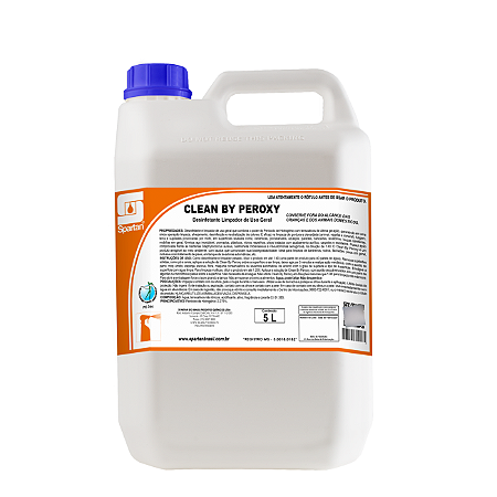 Desinfetante Bactericida Clean By Peroxy 5 Litros Spartan