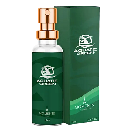 Perfume Moments Paris Aquatic Green 15ml – Fragrância Aquática