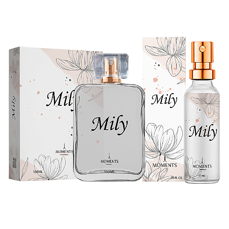 Kit 2 Perfumes Moments Paris Mily 100ml + Mily 15ml