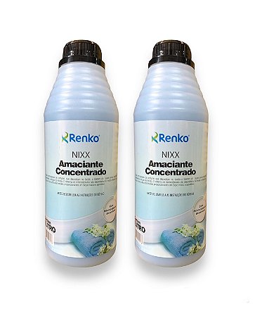 Kit 2 Amaciante De Roupas Concentrado Nixx 1l - Renko