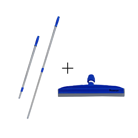 Rodo Profissional Bralimpia Dry com Cabo Telescópico Alumínio 45cm