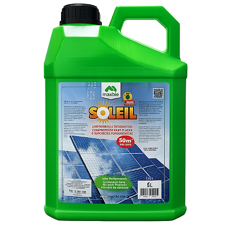Limpa Painel Solar Soleil 5L Proteção Fotovoltaica