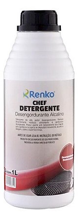 Detergente Líquido Desengordurante Alcalino Chef Renko 1l