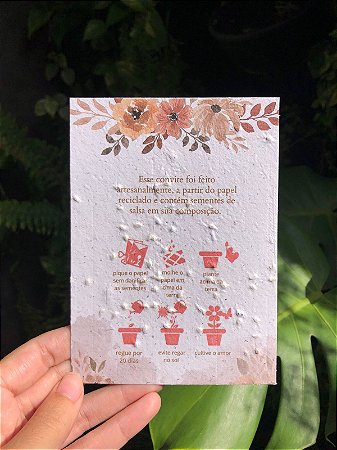 Cartão de agradecimento 10x14cm