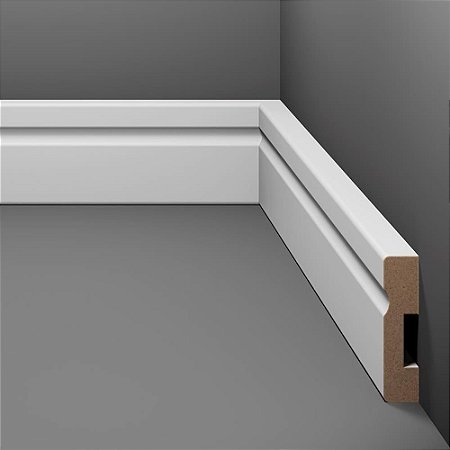 Rodapé Eucafloor 9245 - Branco Max 7cmx2,4m