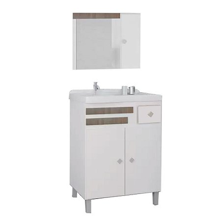 Kit de Banheiro Madri Noce 60cm Sander