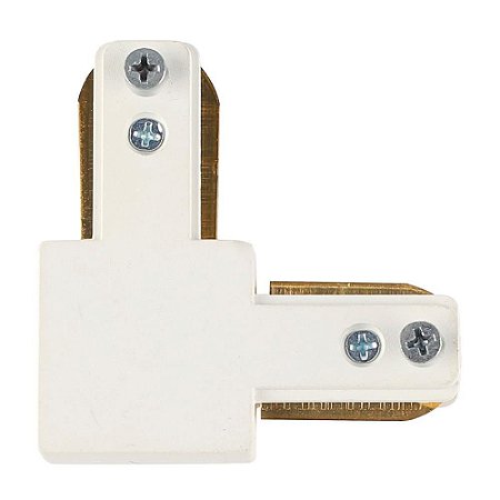 Conector L para Trilho Branco Blumenau