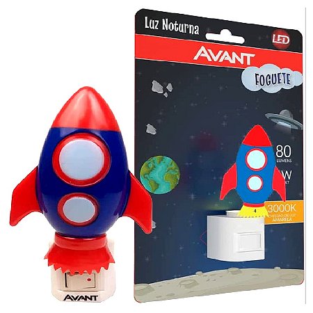 Lum Led Luz Noturna Foguete Avant