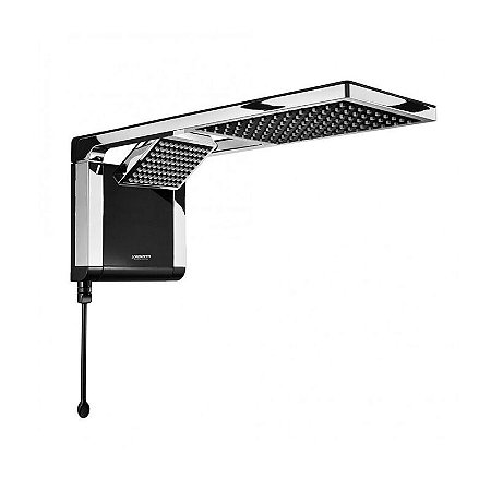 Ducha Acqua Duo Preta/Cromada 220v Lorenzetti
