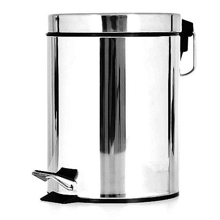 Lixeira Inox Redonda Espelhada 5L