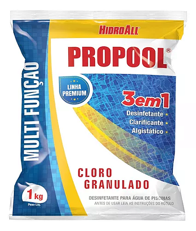 Cloro Propool 3 em 1 Hidroall 1kg