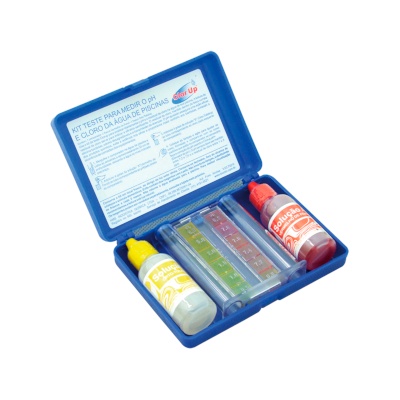 Kit Teste 2 em 1 Cloro/PH Clor Up para Piscina