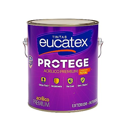 Tinta Acrílica Semibrilho Protege Branco 3,6L Eucatex