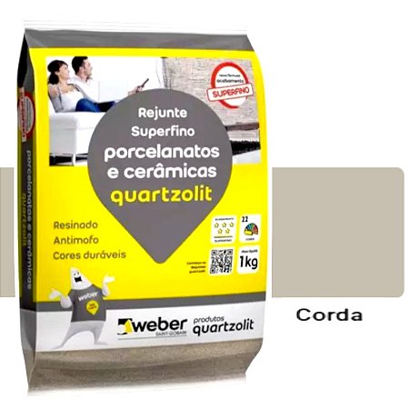 Rejunte Porcelanato Quartzolit Corda Kg
