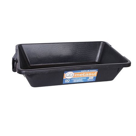 Caixa P/massa Preta Pvc 20 Lts