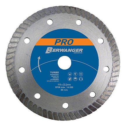 Disco Diamantado Turbo Berwanger 110mm