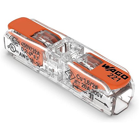 Conector Emenda em Linha Wago