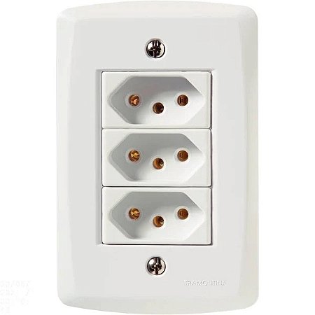 Tomada 4x2 Tripla Ref57145/079 Lux2 Tramontina