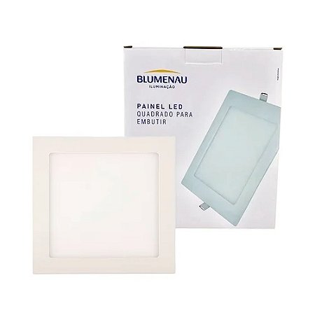 Painel Led Embutir Quadrado 12w Fria Blumenau