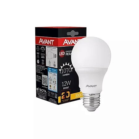 Lâmpada Led 12w Quente Avant