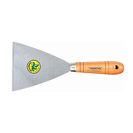 Espátula 10cm com Cabo de Madeira Tramontina