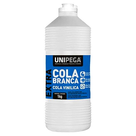 Cola Extra Branca 1kg Unipega