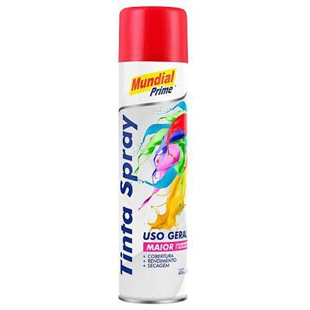 Tinta Spray Vermelho 400ml Mundial Prime