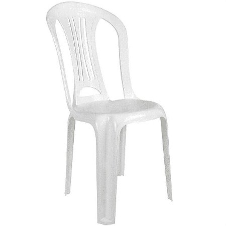 Cadeira PVC Bistrô Branca Mor