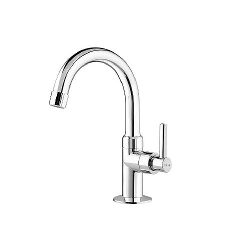 Torneira de Mesa para Lavatório Bica Alta Cromada Lagune Viqua