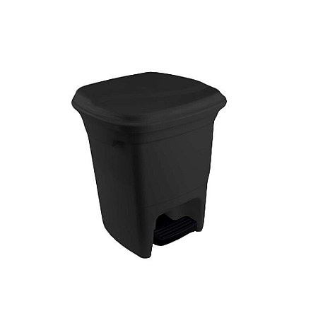 Lixeira com Pedal 15L Preta Ref. 12918990 Plasvale