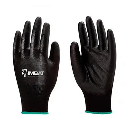 Luva Preta Pu "m" T8 Tátil Imbat