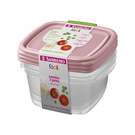 Kit 3 Potes Sanremo