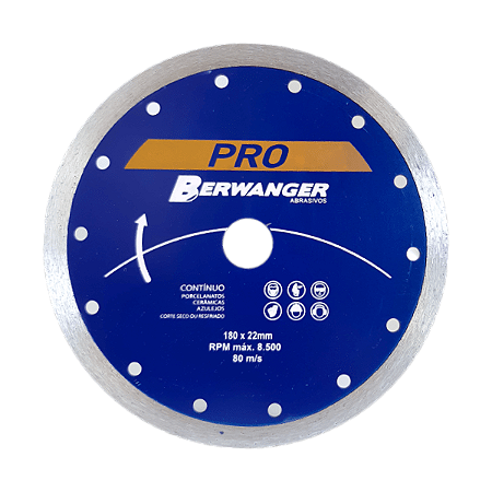 Disco Diamantado Continuo 230mm Berwanger