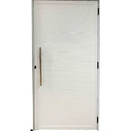 Porta Giro Lambri Esquerda Branca 100 x 210 cm Alumasa