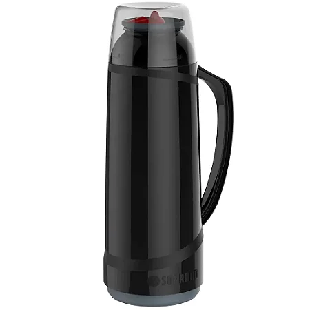 Garrafa Termica 1l Preta Soprano