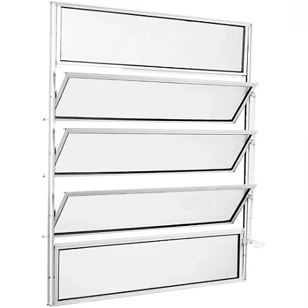 Janela Basc 6163 100 L X 100 a Branca Aluvid Nc