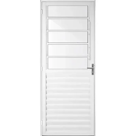 Porta Aluvid Bascul. 80 L X 210 a Esq Branca Nc