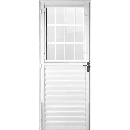 Porta Aluvid Postigo 80 L X 210 a Dir Branca Nc