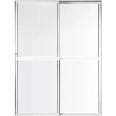 Porta Correr 2f.130 L X 210 a Alum 30 Br Aluvid Nc