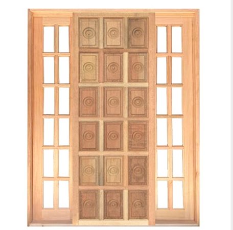 Porta Externa Angelim Esquerda com 2 Vitros 80 x 210 cm Rio Jordão